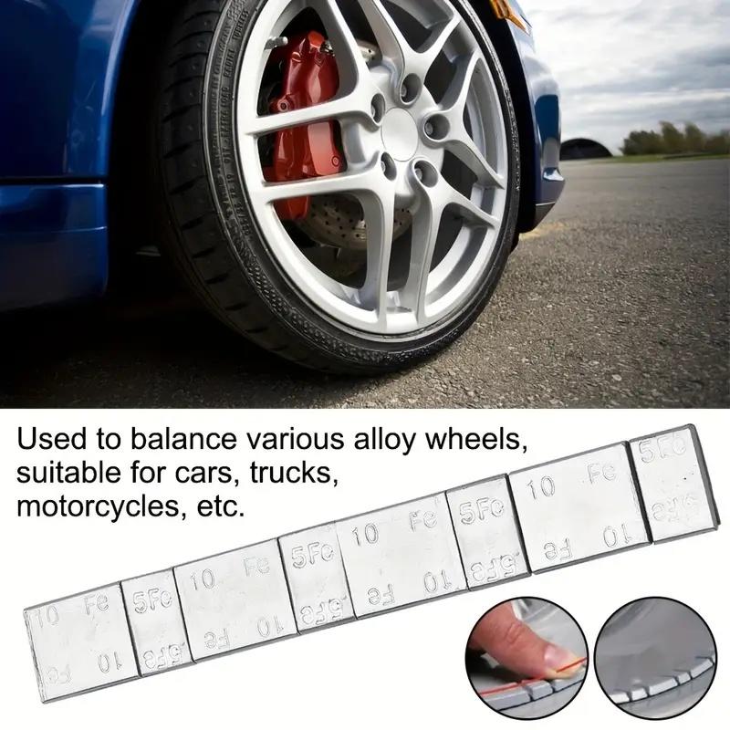 8pcs/set Iron Wheel Balance Weight Tire Adhesive Tyre Balancer Wheel Block For Car Motorcycle/bike RC Boat Aircraft