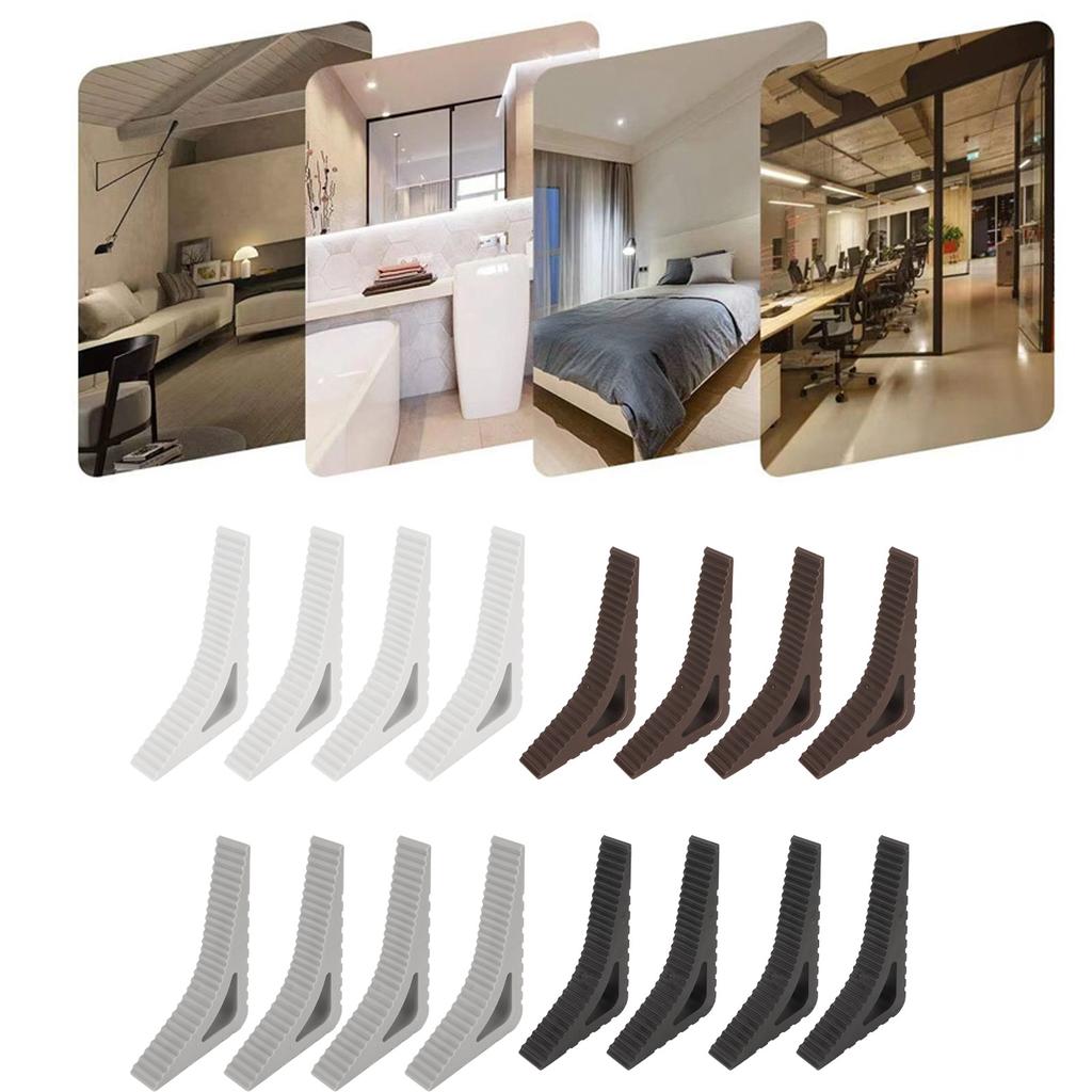 4pcs Door Handle Stopper Multipurpose Prevents Collision  Thickened Door Wedge Stopper for Doo
