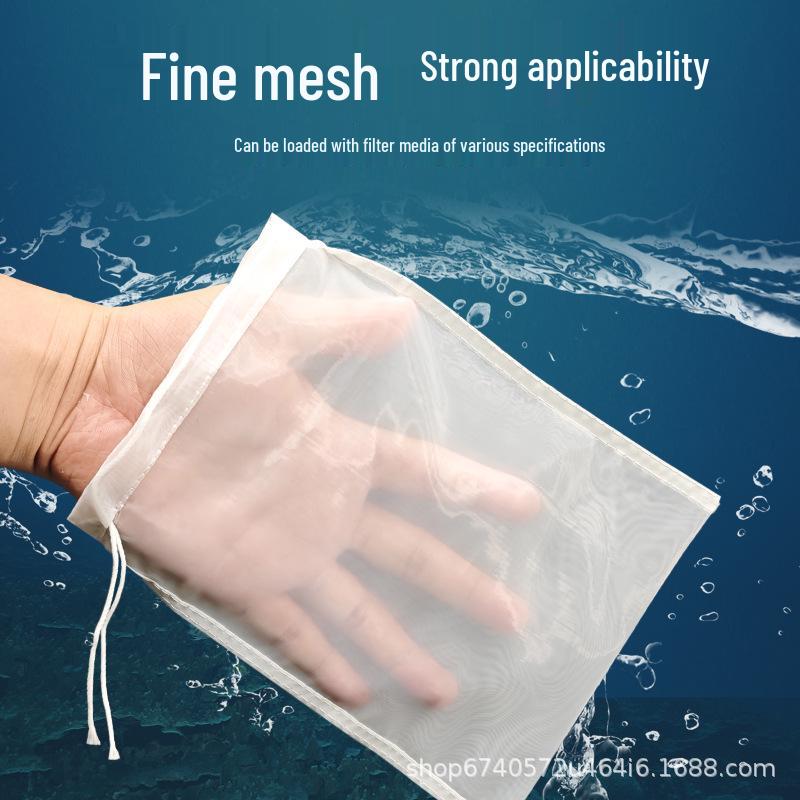Nylon Mesh Fish Tank Filter Bag - 200 Mesh for Water Purification and Waste Removal
