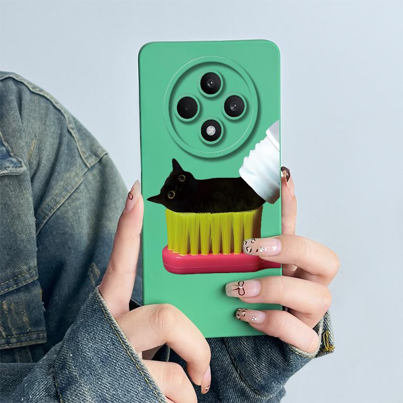 For OPPO Reno 12 F 4G Capa Reno12 FS Reno12 F 5G Phone Case Reno12F CPH2637 CPH2687 Back Cover Flower Painted Printed Soft Funda