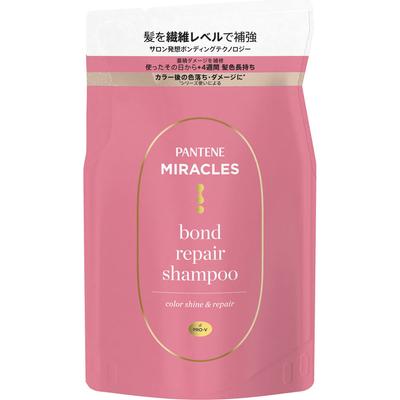 Pantene Miracles Bond Repair Series Farbglanz & Reparatur Shampoo Nachfüllpackung 350g Shampoo/Spülung (Prämie) Sanft in die feuchte Haut einmassieren und