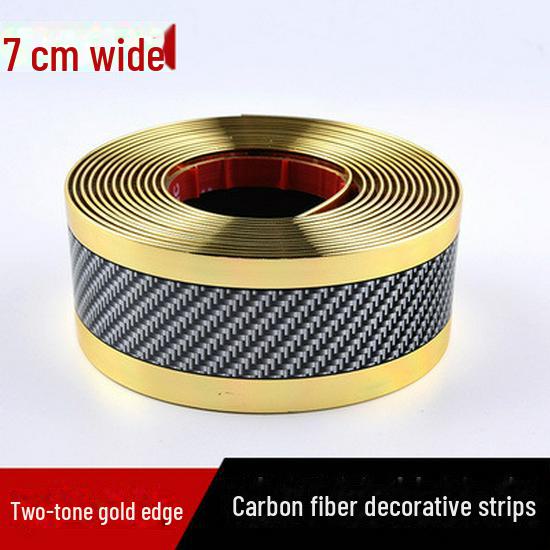 

Универсальная карбоновая накладка на порог и бампер автомобиля, предотвращающая столкновения