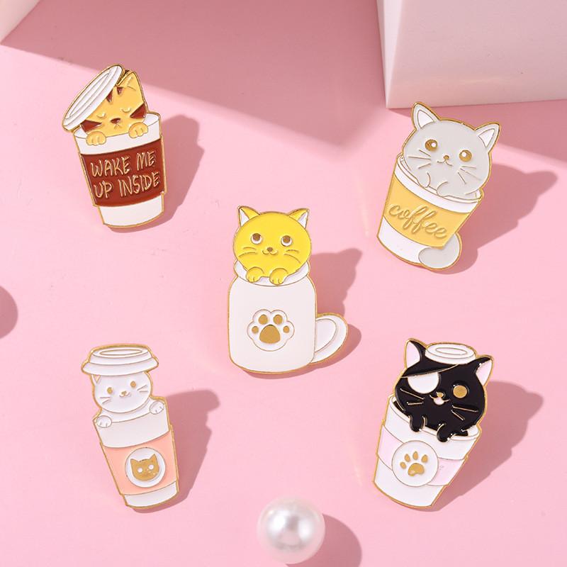 Cat Adorable Brooch Charming Enamel Pin Unique Fashion Accessories For Men Women And