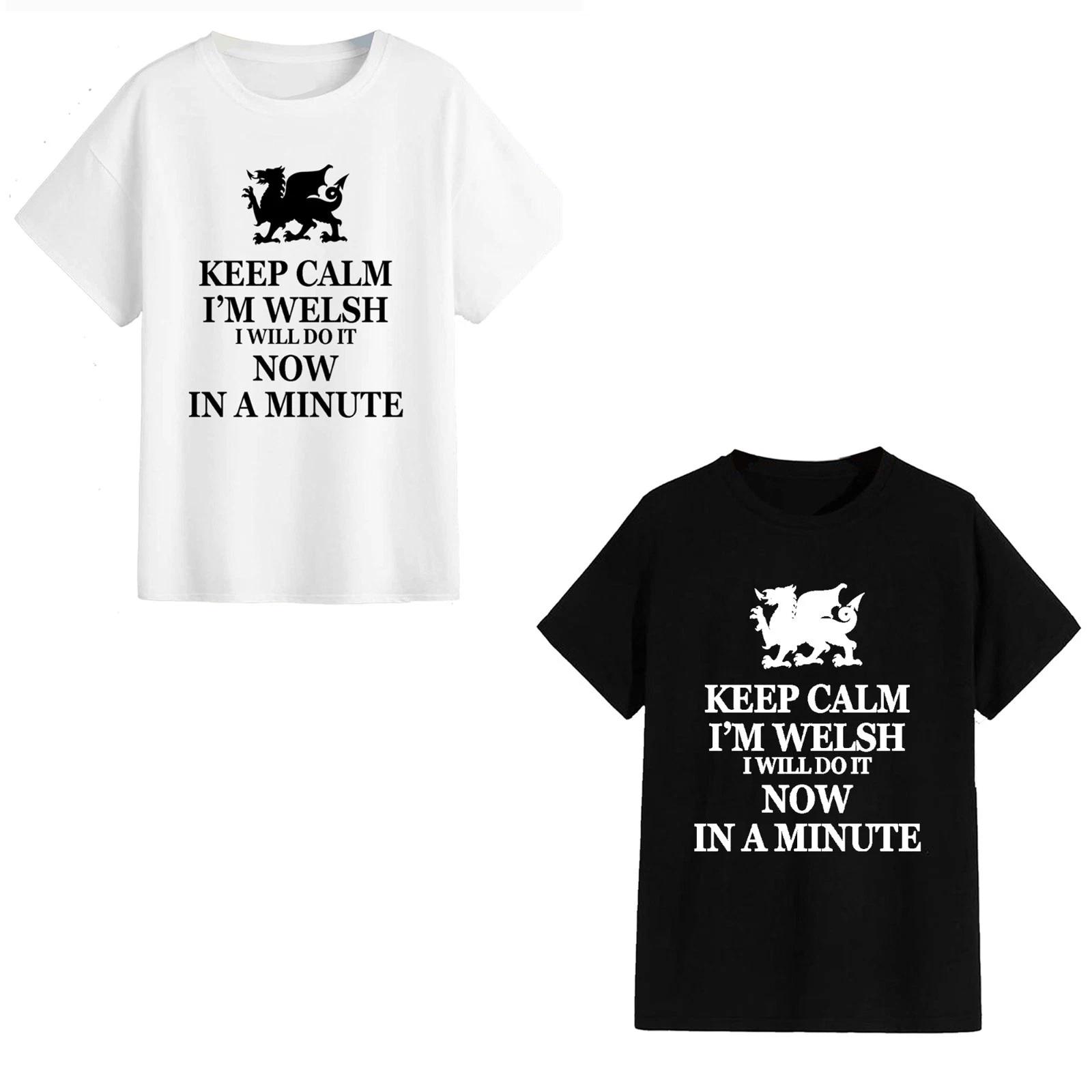 Unisex T-Shirt - Keep Calm I m Welsh... - Funny Gift Wales Cymru Welsh Novelty XL