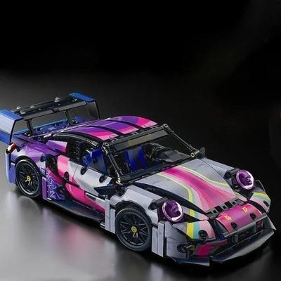 Bloques de Construcción Técnicos Coche Deportivo de Carreras Modelo de Vehículo Rápido Ciudad Mecánico Super Ladrillos Juguetes de Rompecabezas Regalo para Adultos
