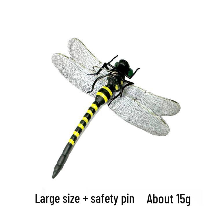Large Dragonfly Mosquito Repellent Toy (12cm Wingspan) - Outdoor Simulation Model