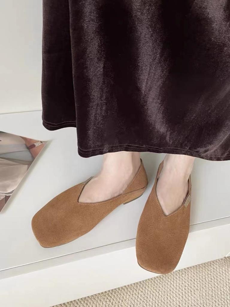 Leather Retro Soft Sole Flat Single Shoes