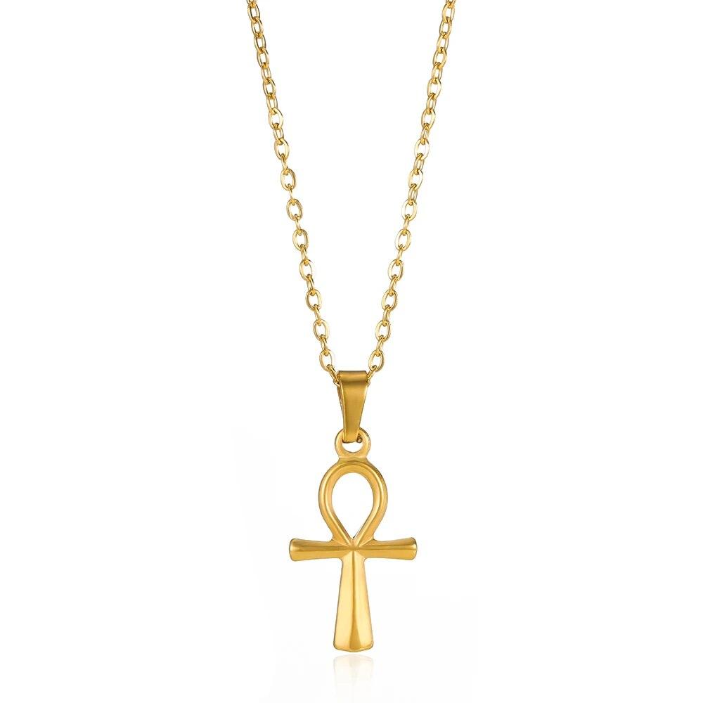 VIntage Christian Jesus Kreuz Halsketten Anhänger Für Frauen Edelstahl Runde Form Münze Halsketten Choker Gebet Taufe Geschenke