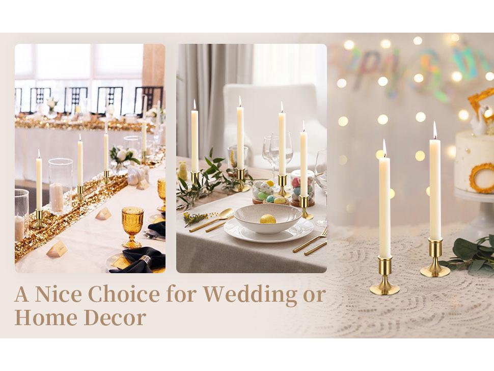 European-Style Black Gold Candlestick: Modern Romantic Table Decor & Photography Prop for Christmas