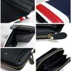 Daylight DL-1022 Men's and Women's Bifold Tricolor Zip-Around Wallet, BlackCamel