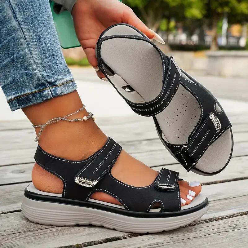 Fashion Sandals Travel Women Shoes New Sandal Sole Durable Sandal Ladies Outdoor Beach 2025 New Summer Slippers Platform Sandals Women