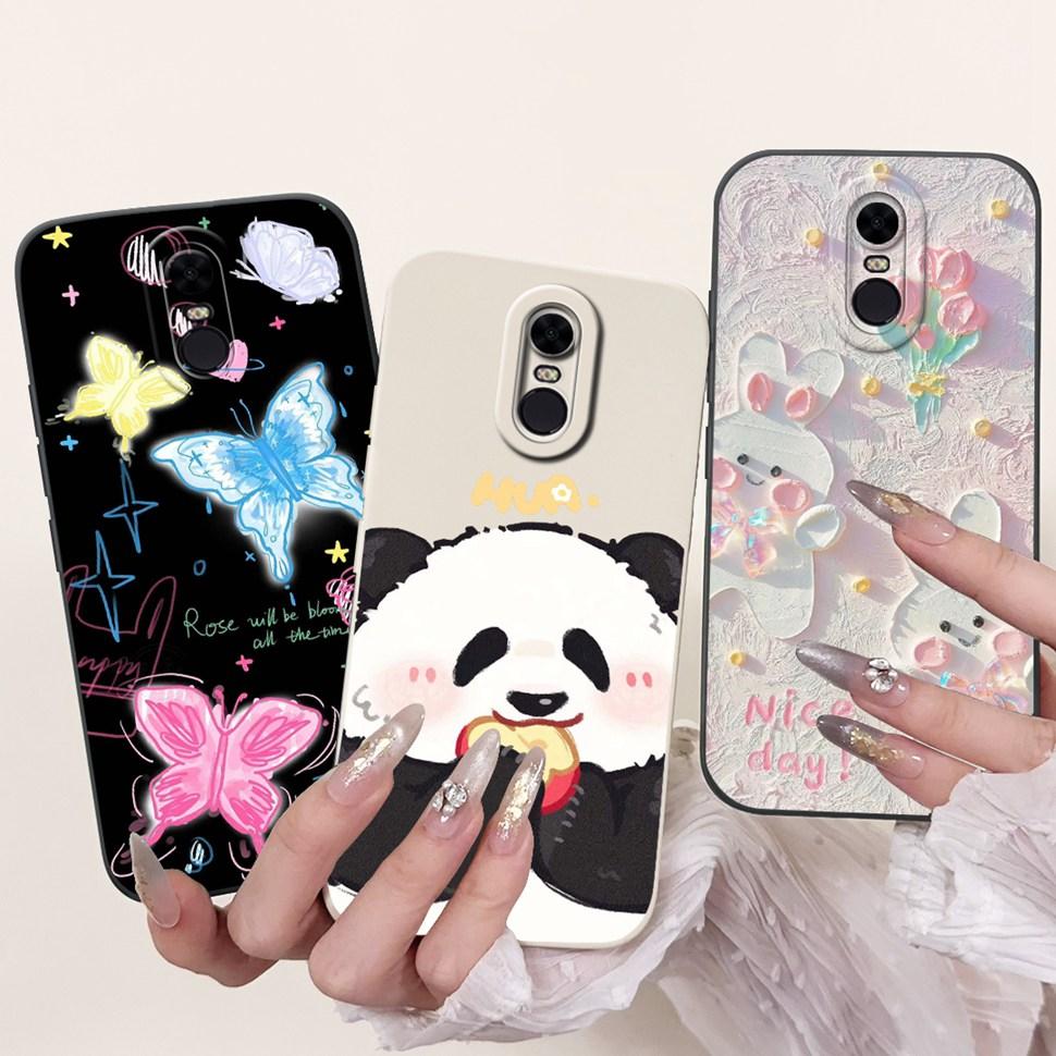Husă Colorată cu Model Pentru Xiaomi Redmi 5 Plus Note 5 Subțire Huse din Silicon Moale Pentru Redmi5 Plus (Redmi Note5) Coperta Coque
