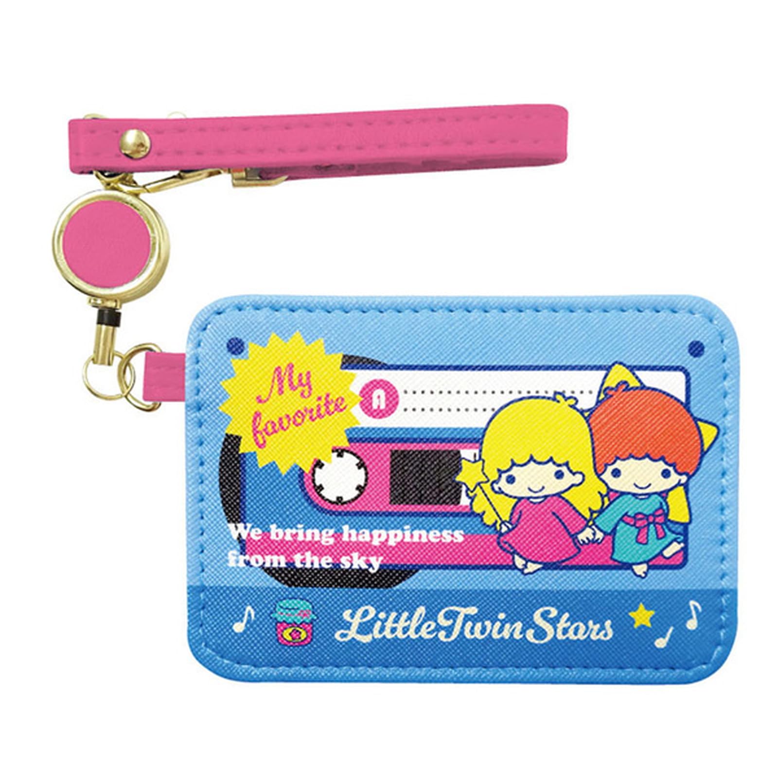 K Company Sanrio Characters (Vintage Retro) Reel Pass Case Little Twin Stars SAV-RT-TS