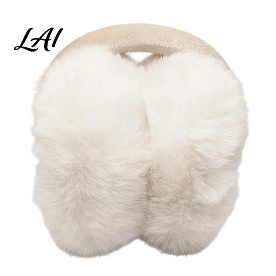 Cozy Winter Gear for Ears Women's Ear Muffs Soft Faux Rabbit Fur Warmers Adjustable Fuzzy Muffs Cycling Sports Commuting Plush Fluffy Cold