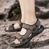 Men Velcro Strap Sports Sandals Outdoor Seaside Beach Holiday Casual Sandals Father Youth Boy Summer Cool Shoes Large Size 39-47