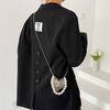 Metal Love Small Bag New 2025 European and American Pearl Handbag Ins Women's Small Fragrant Wind Messenger Red Envelope