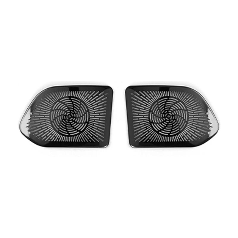 2PCS Car Interior A-pillar Tweeters/Door Speaker Decorative Stickers Stainless Steel Material LHD RHD For KIA EV3 2024 2025 2026