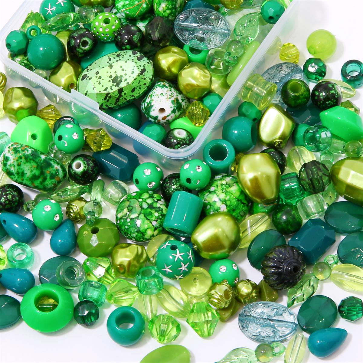 

1 компл./пакет, случайно смешанные одинаковые цвета, серии акриловых бусин, браслет «сделай сам», ожерелье, серьги, ювелирные аксессуары 7.4*7.4*2.6cm