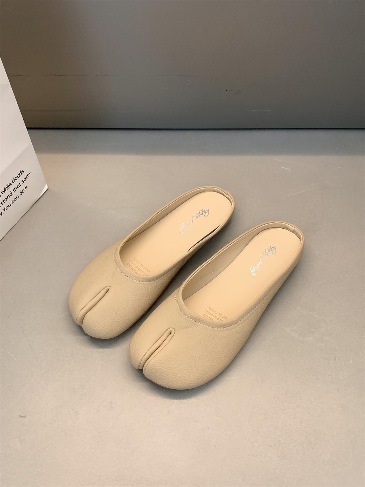 Bailamos Женские балетки с раздельным носком Таби Обувь ниндзя Женские микрофибровые удобные балетки Тапочки Мягкая подошва Лоферы Слипоны Пляжные шлепанцы Му 35