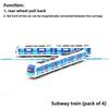 City Alloy Simulated Subway And Bullet Train Models For Collection And Display
