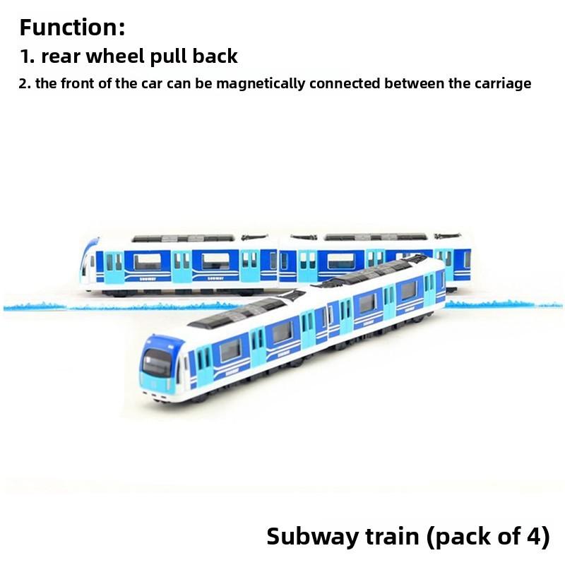 City Alloy Simulated Subway And Bullet Train Models For Collection And Display