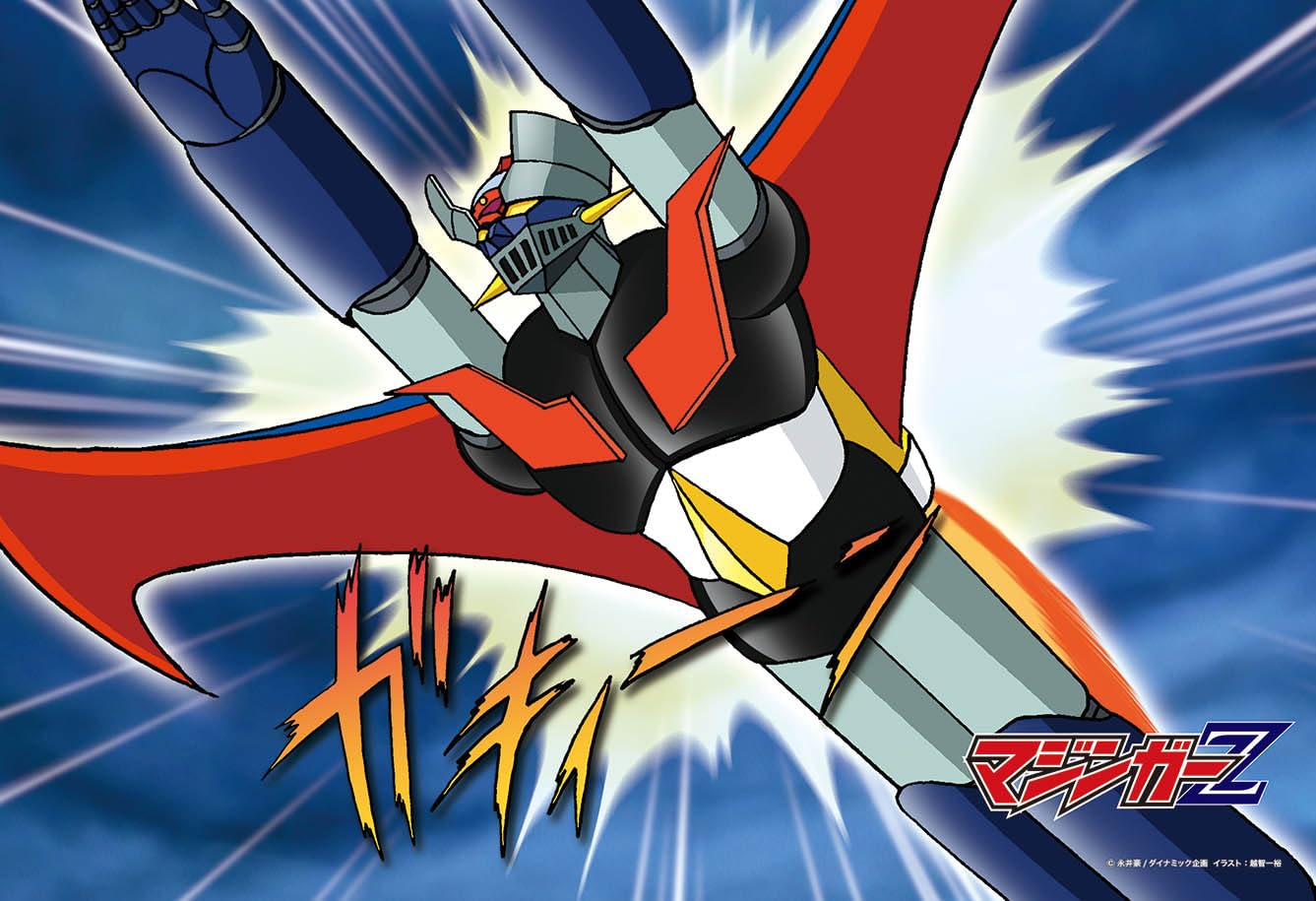 Милашки в пазле-лабиринте Мазингер Z с клеем и губкой [Сделано в Японии] 300 деталей «Склэндер Кросс» (26x38см) 300-368