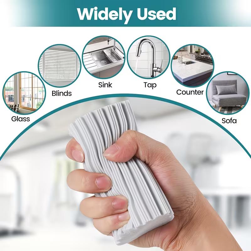 High Density PVA Cleaning Sponge Block Multi Functional Absorbent Cleaning Sponge for Kitchen Bathroom Car Glass Scratch Resistant Cleaning Tool