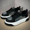 Fashion Trend New Designer Men's Fashion Charm Rhinestone All Match Mixed Thick-soled Causal Shoes Male Walking Sneakers Zapatos Hombre