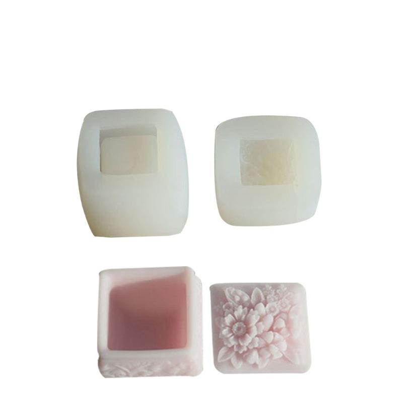 

Силиконовые формы из хрустальной смолы с крышкой, декоративная коробка для хранения в форме розы на день рождения X3UC