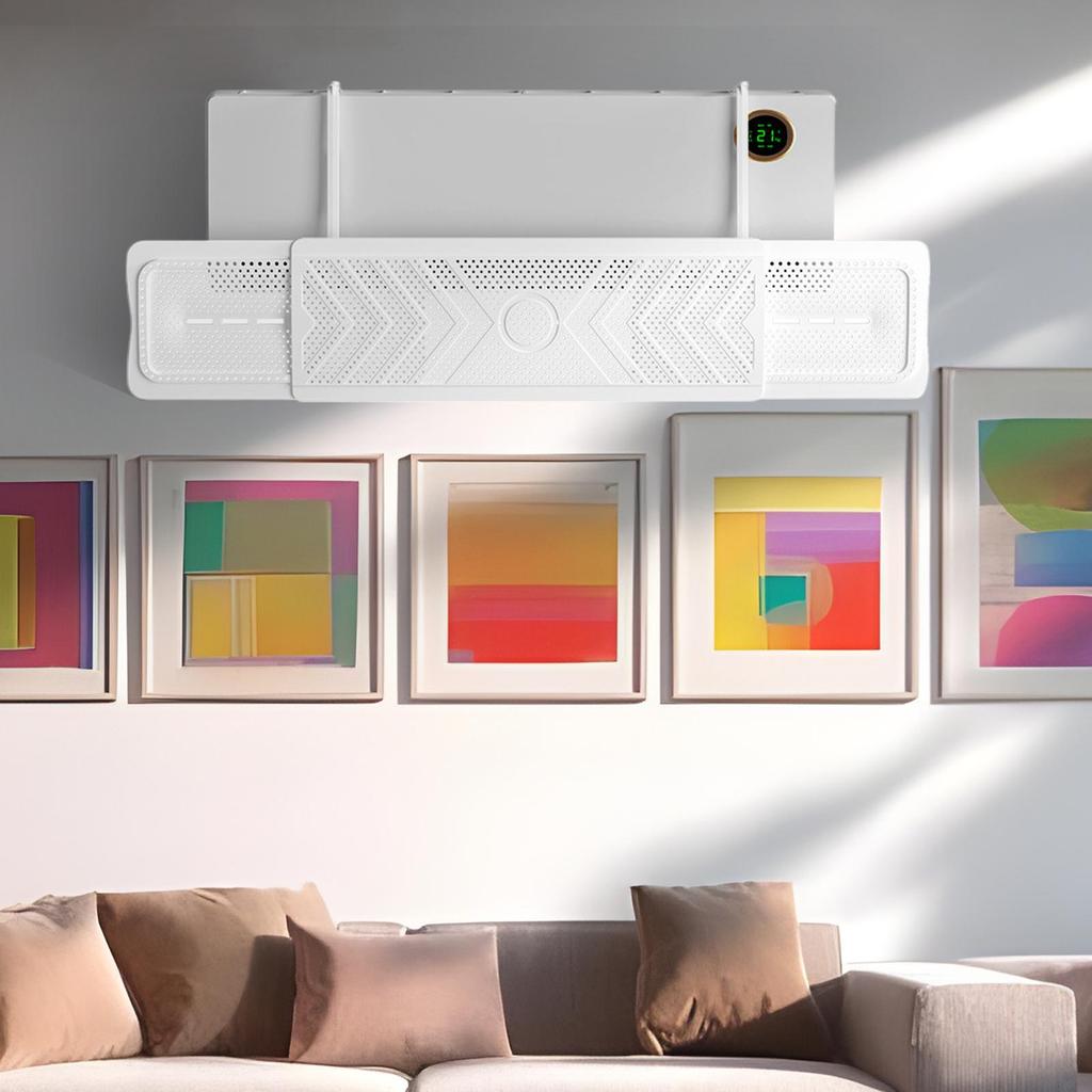 Air conditioner wind shield wall-mounted Air conditioner deflector Baffle retractable AC Wind Cover  for Bedroom Workplace