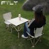 FTLY Folding Aluminum Alloy Table & Chair Set