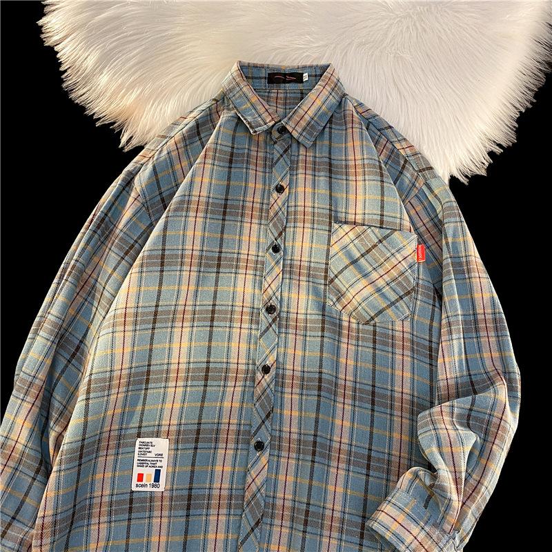 Spring And Autumn Long-sleeved Loose Casual Bottoming Shirt Couples Versatile Jacket