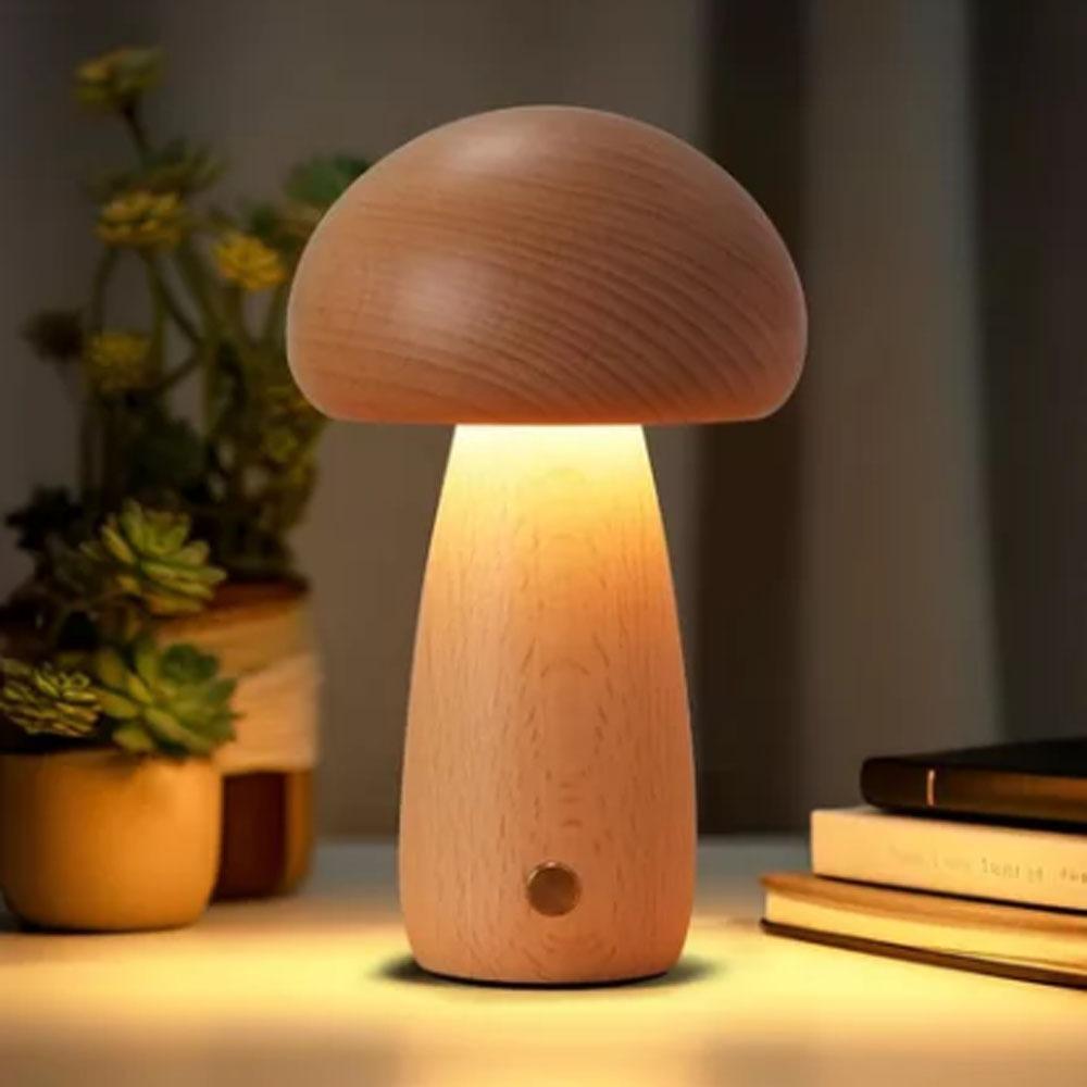 Wiederaufladbare LED-Pilz-Nachtlicht USB Dimmbares Nachtlicht Kreatives Geschenk Beistelllampe