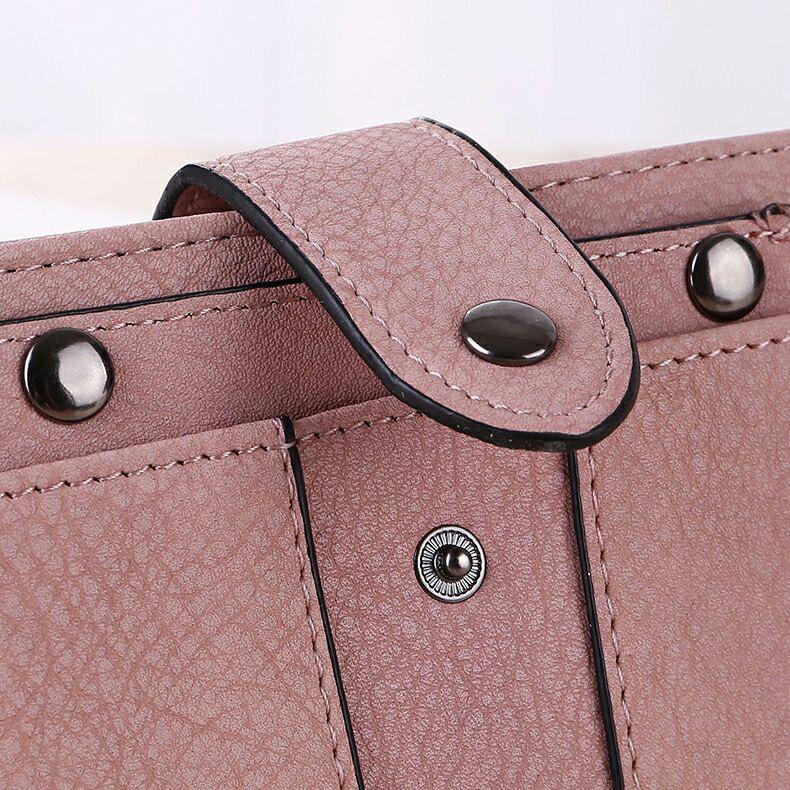 Women's Short Coin Purse: Japanese & Korean Style Multi-function Card Holder with Buckle