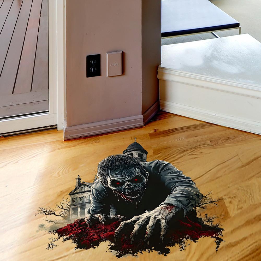 Wall Halloween Horror Breaking Zombies Appear In Living Room Decoration Home