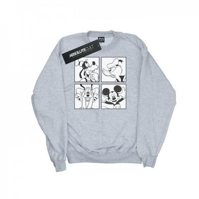 Mens Mickey, Donald, Goofy And Pluto Boxed Sweatshirt