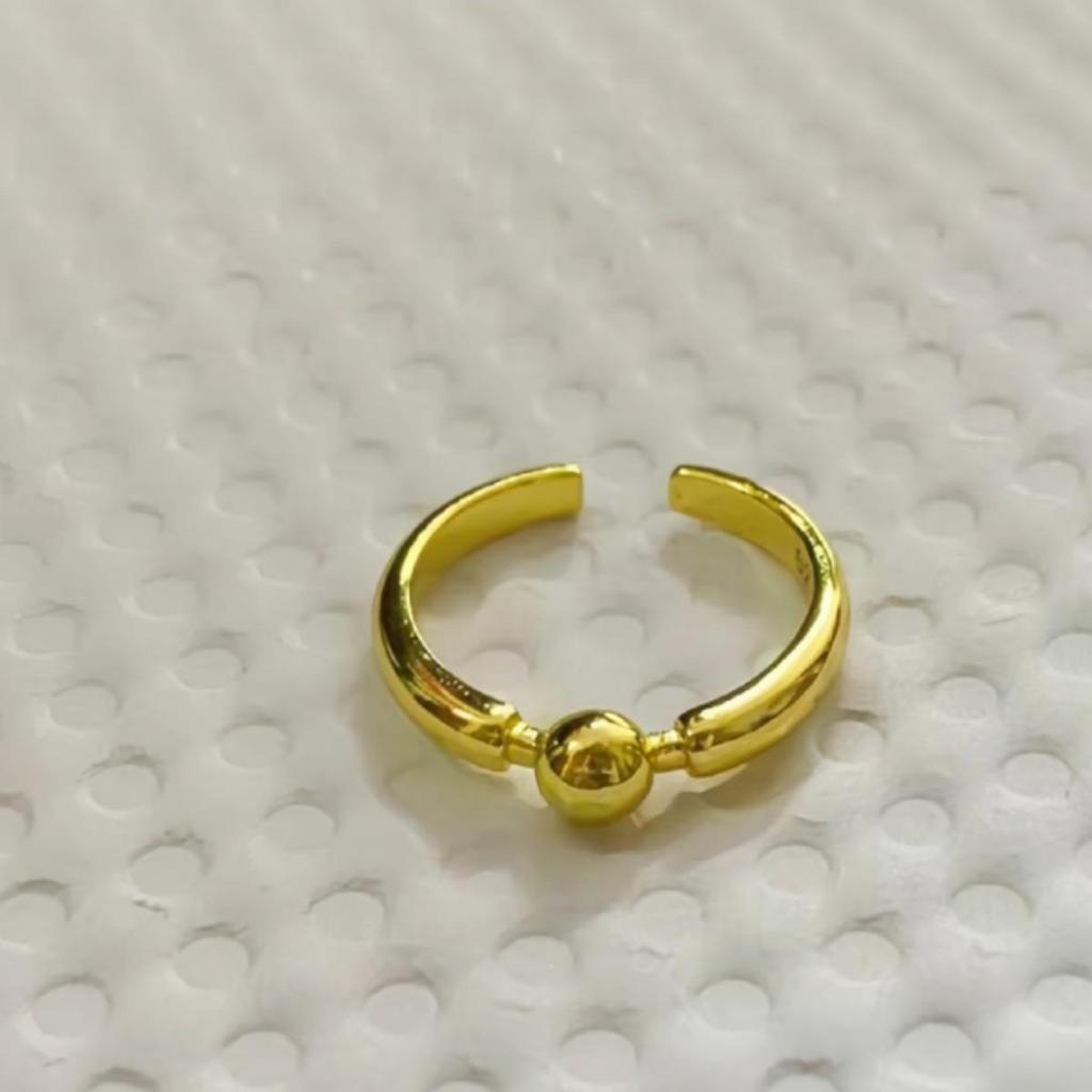 Korean Style Simple Fashion Open Bead Ring for Women