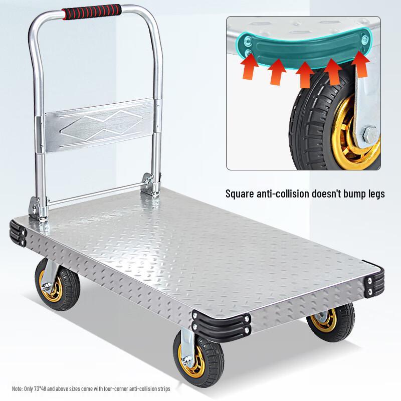 Feida Heavy-Duty Foldable Steel Flatbed Cart