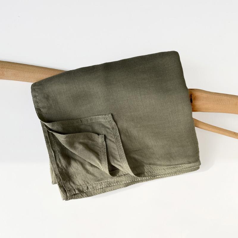 Summer cotton and linen scarf solid color simple sunscreen shawl women's high-end silk scarf yarn headscarf