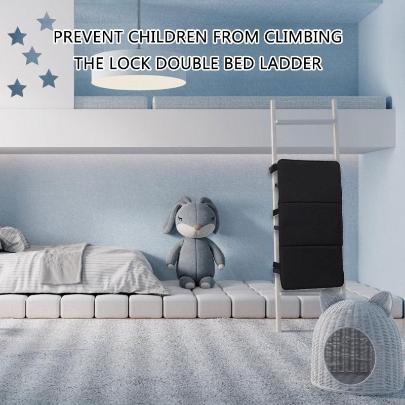 Child Safety Bunk Bed Ladder Cushions Kids Safe Bunk Bed Ladder Cover Secure Not Climb Lock Cover Upgrades for Kids