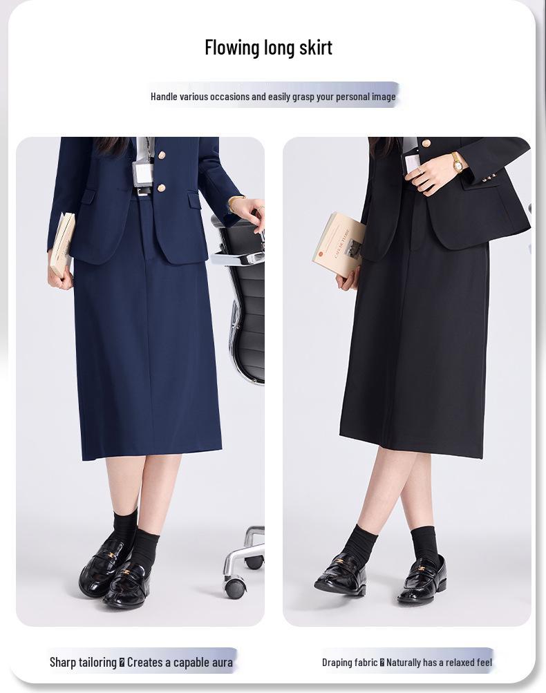 Elegant Women's Slim Fit Spring Business Suit Set - Formal Workwear