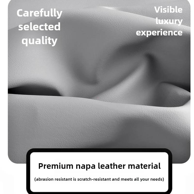 1PCS Nappa Leather Car Seat Cover Anti-Slip and Full Wrap Driver Four Season Universal Fit Most Car SUV Car Accessories