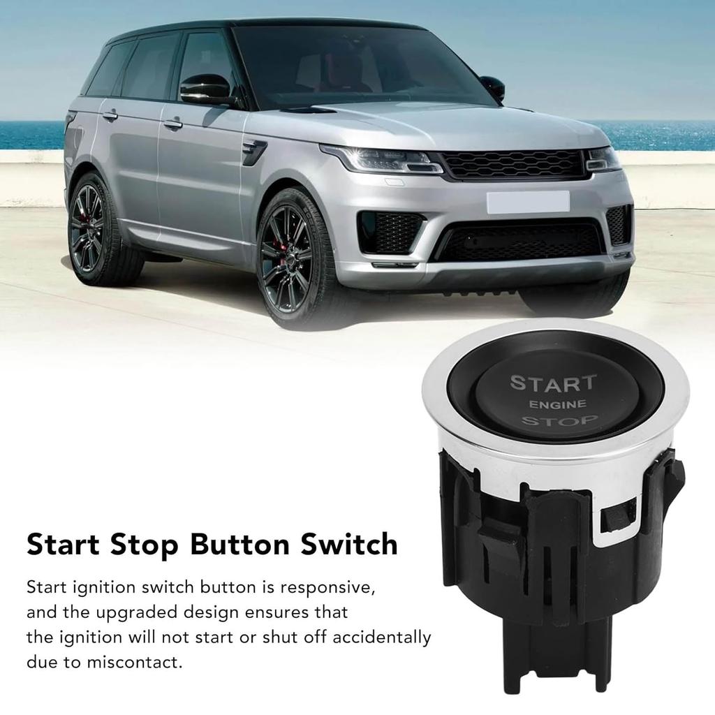 Start Stop Ignition Switch Button, Delicate Crafts LR070381 Start Stop Button Switch 5 Pins for for Sport L494