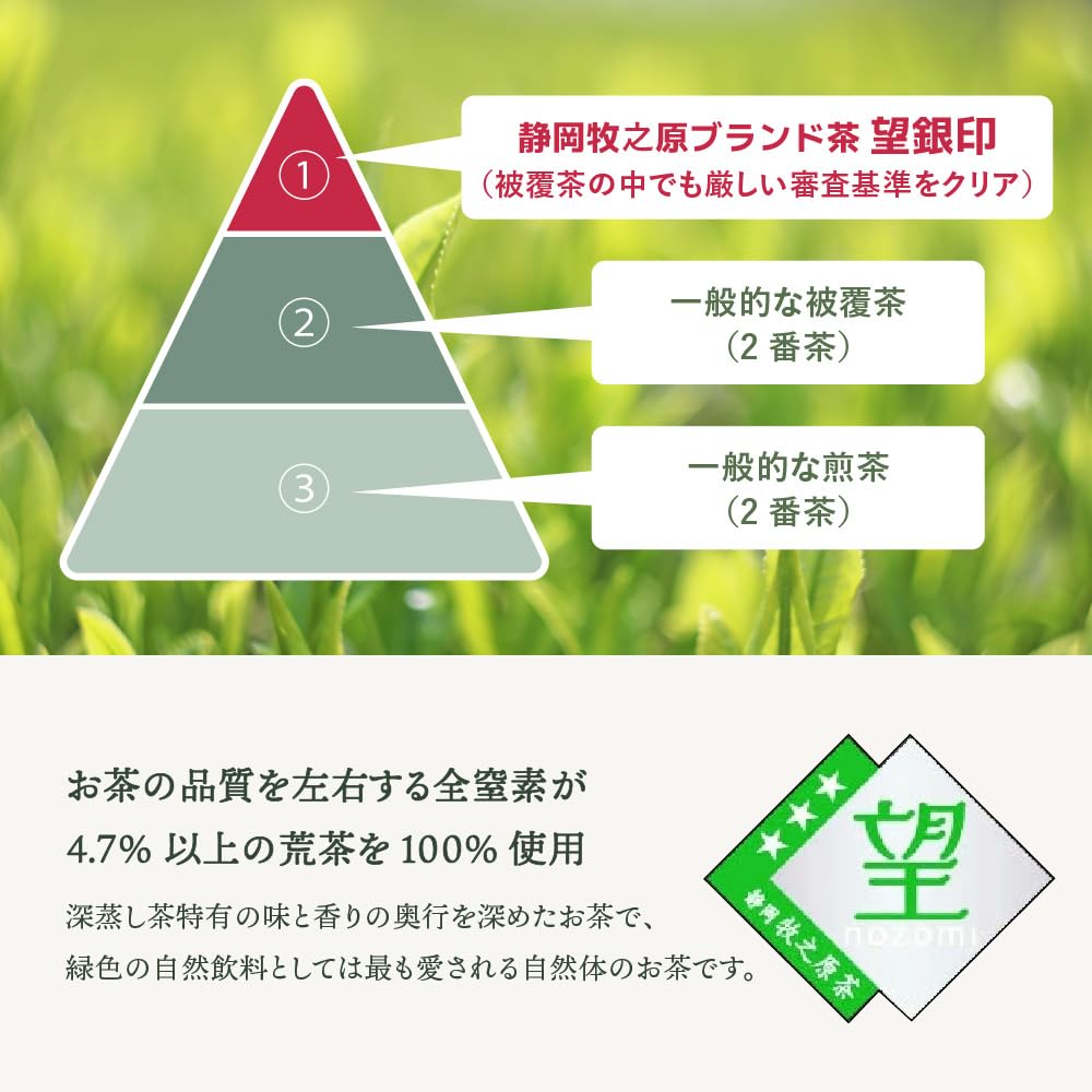 Arahataen "Daichi no Uta" (Poem of the Earth) "Nozomi" (Gin-in) Tea Bags, 2g x 30 bags, Cold Brew, Hot, Premium Green Tea, Shizuoka Deep-Steamed Tea,