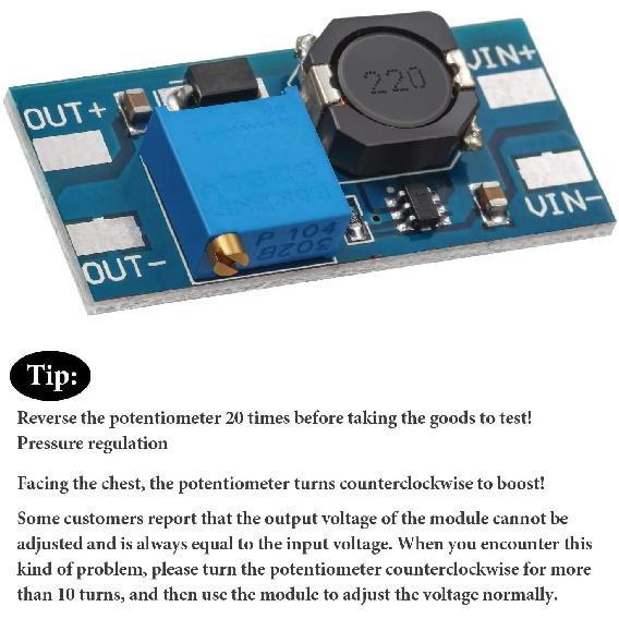 5PCS MT3608 DC-DC Step Up Converter Booster Power Supply Module Boost Step-up Board MAX output 28V 2A