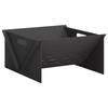 Fire Pit Black 40 X 40 X 20 Cm Steel