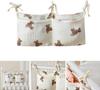 Multifunction Crib Hanging Bag 2 Pockets Bedside Hanging Diaper Nursery Organizer For Kids Baby Bedding Accessories Newborn