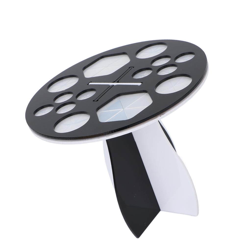14 Holes Makeup Brush Drying Rack Detachable Round Paint Brush Drying Holder Display Stand Black White