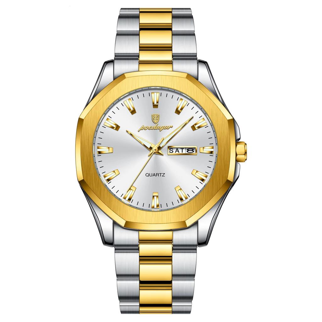 Top Brand Luxury New Men's Watch Waterproof Luminous Quartz Calendar Wrist Watch