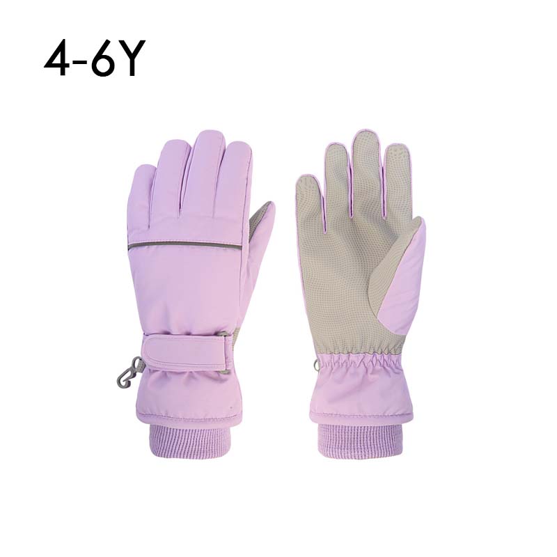 2024 Children Ski Gloves Keep Finger Warm Waterproof Thicken Mittens Winter Snowboard Snow Kids Gloves for Boys Girls